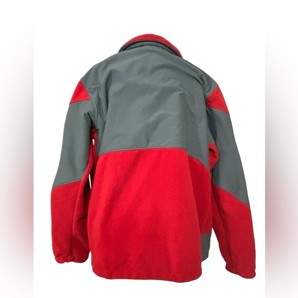 Columbia Mens Red & Gray Columbia Full Zip Fleece Jacket XL - Picture 2 of 8